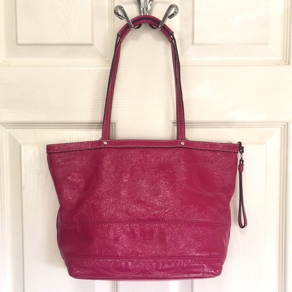 Coach Raspberry Patent Leather Sachet - Picture 5 of 16